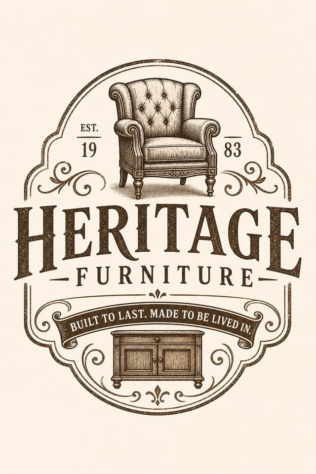 Furniture Logo — vintage style logo concept