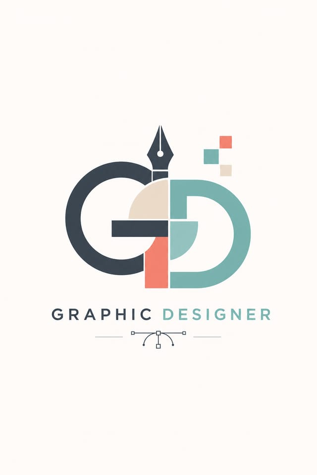 Grafikdesigner-Logo — modern style logo concept
