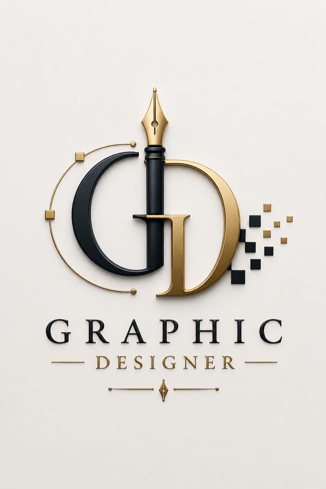 Grafikdesigner-Logo — elegant style logo concept