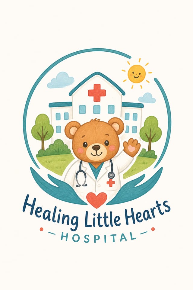 Hospital Logo — illustration style logo concept
