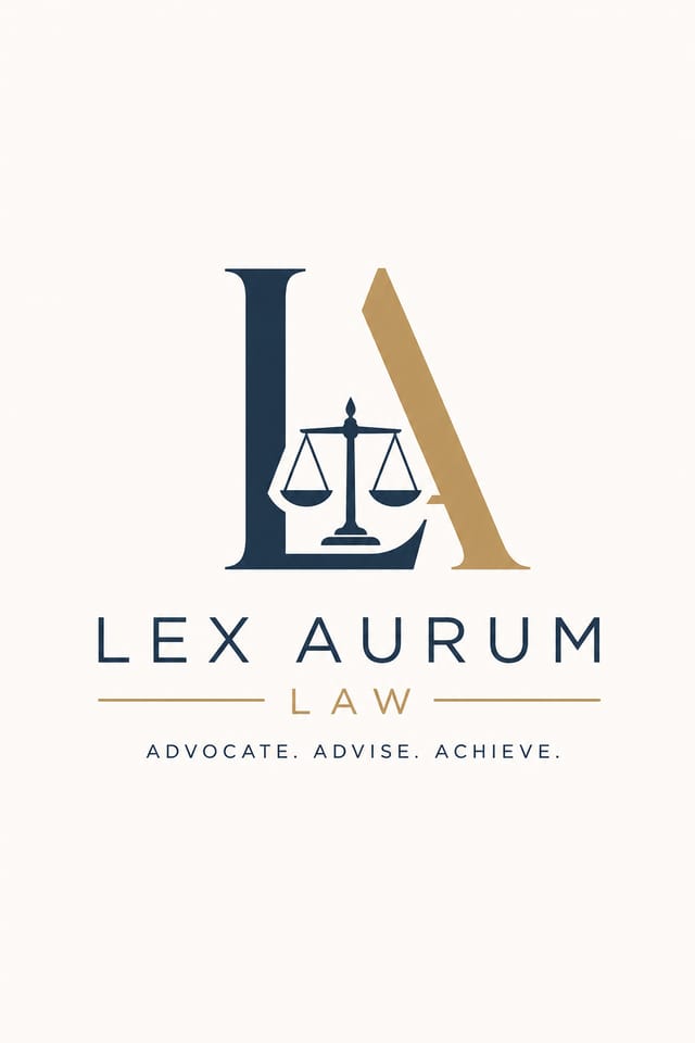 Law Logo — modern style logo concept