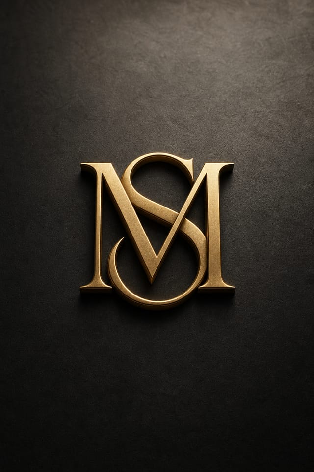 Monogram Logo — photo-realistic style logo concept