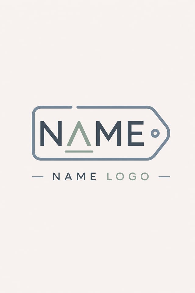 Name Logo — modern style logo concept