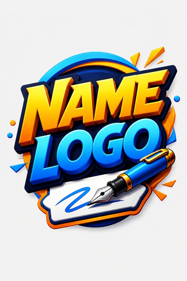 Name Logo — vibrant style logo concept