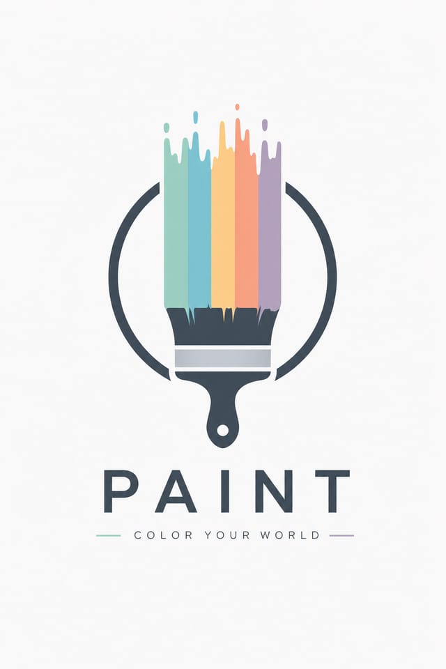 Paint Logo — modern style logo concept