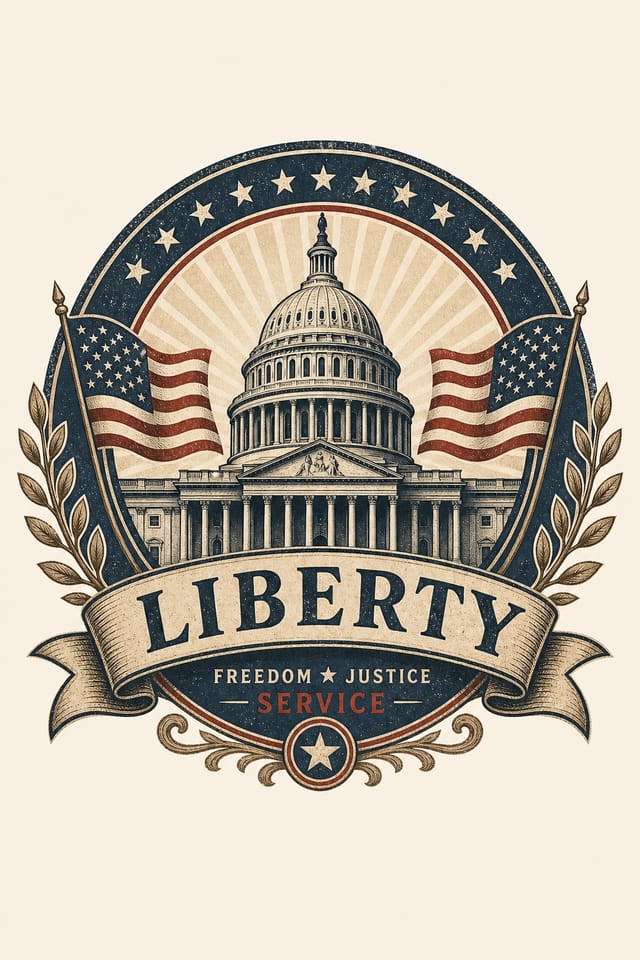 Political Logo — vintage style logo concept