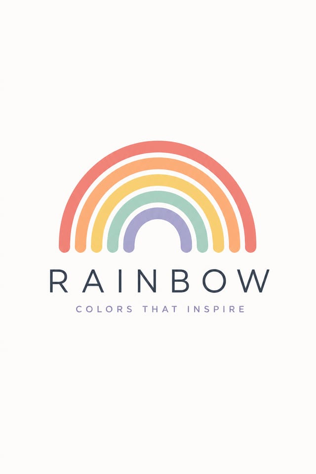 Rainbow Logo — modern style logo concept