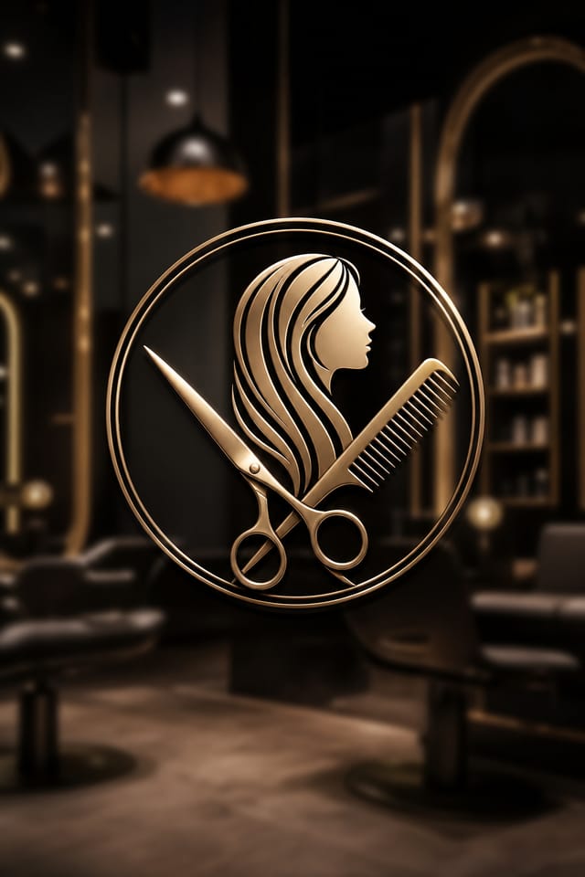 Salon Logo — photo-realistic style logo concept