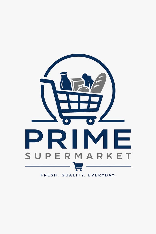 Supermarket Logo — corporate style logo concept