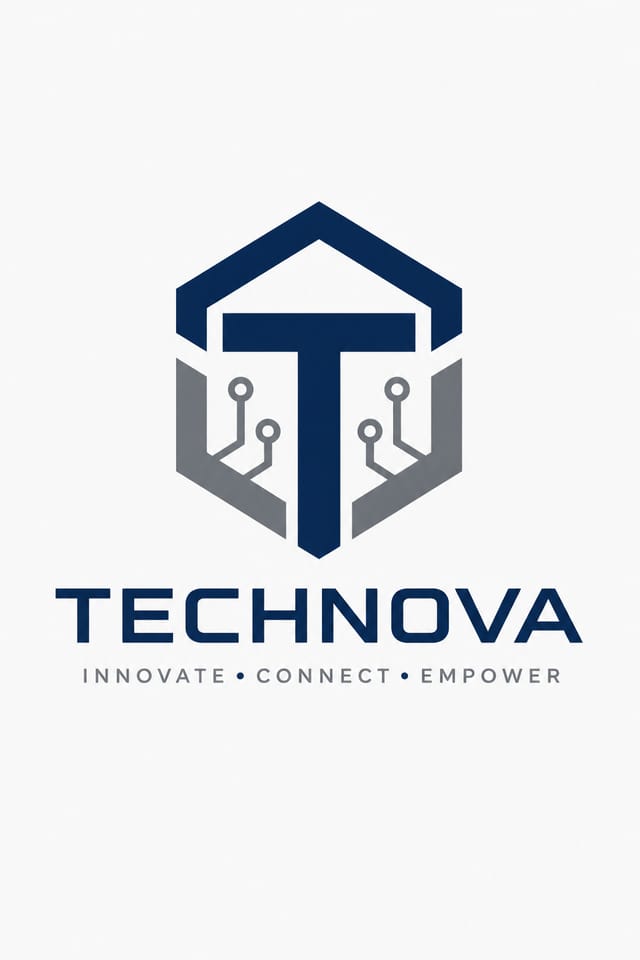Technology Logo — corporate style logo concept