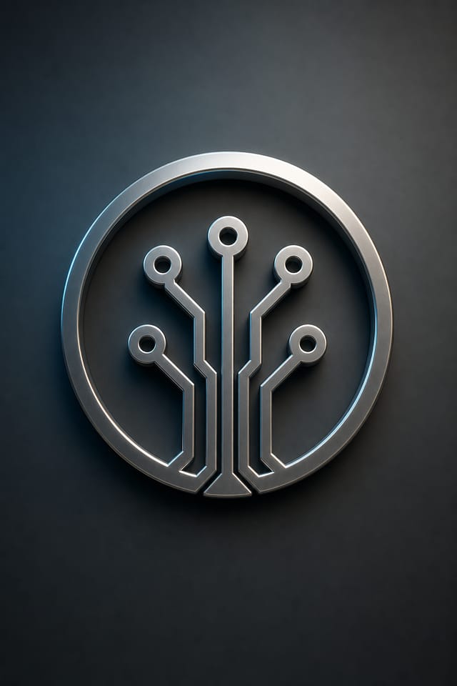 Technology Logo — photo-realistic style logo concept