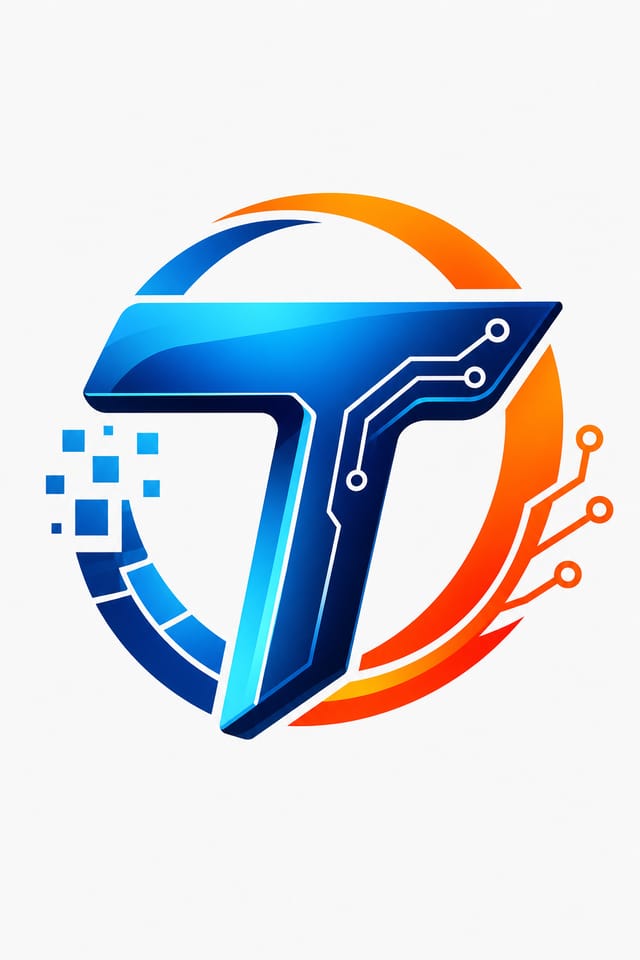 Technology Logo — vibrant style logo concept