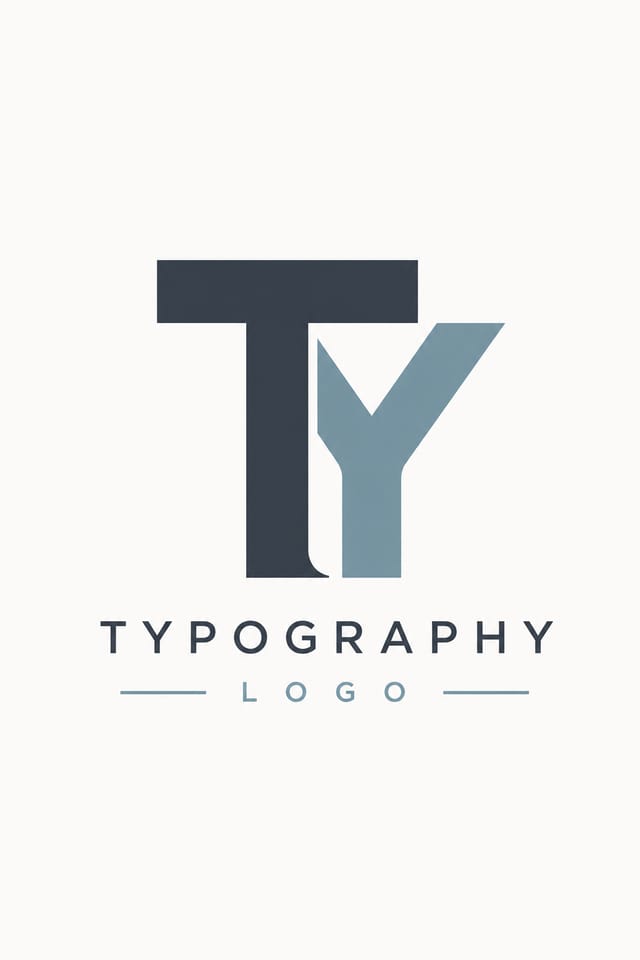 Typography Logo — modern style logo concept