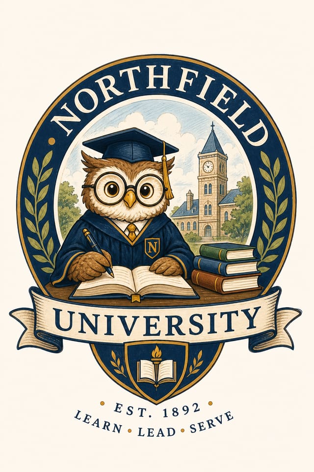 University Logo — illustration style logo concept