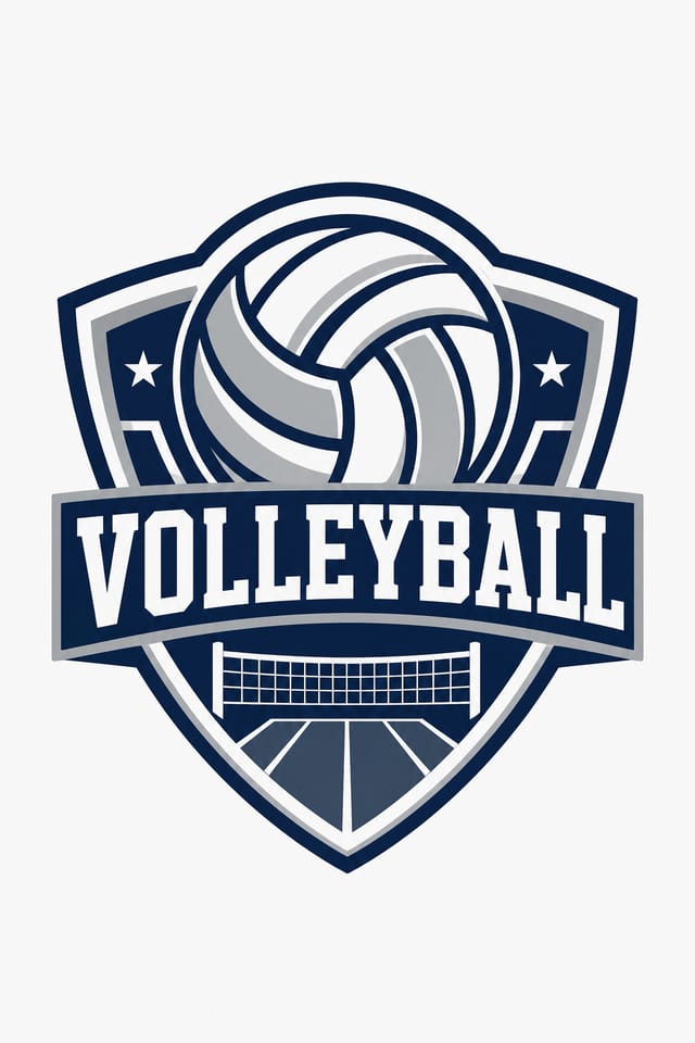 Volleyball Logo — corporate style logo concept
