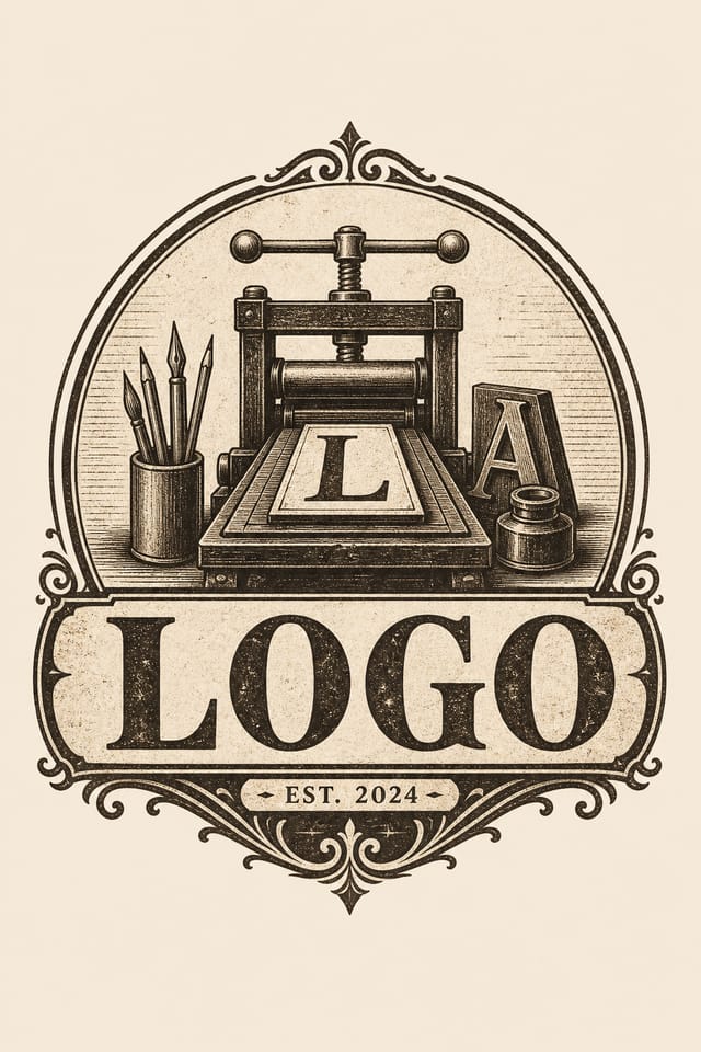 شعار — vintage style logo concept