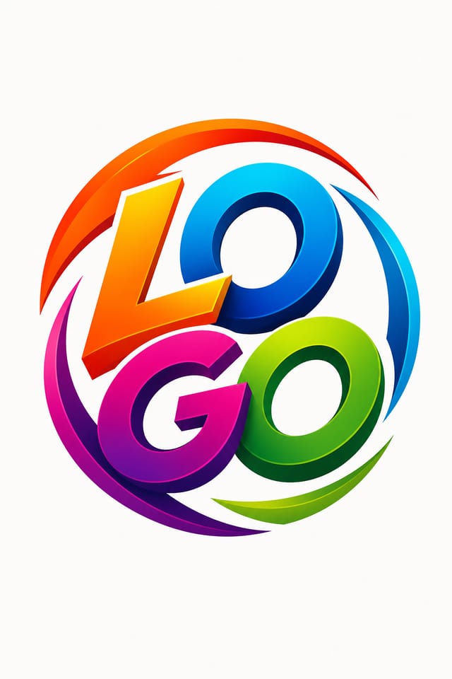 شعار — vibrant style logo concept