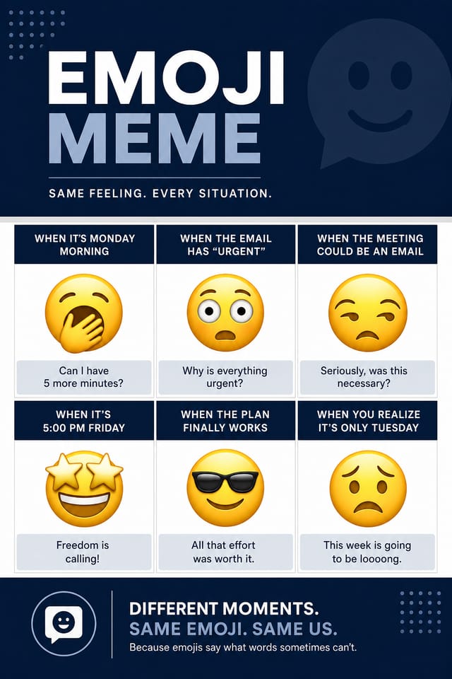 Emoji Meme — corporate style meme
