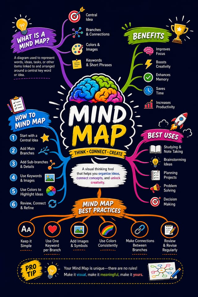Mind Map — vibrant style mind map