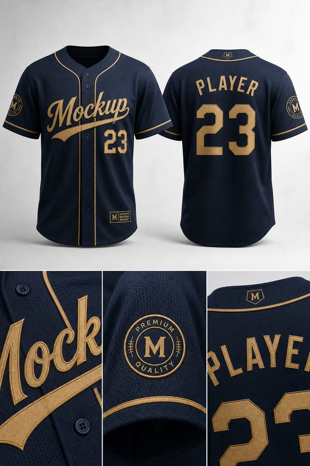 Baseball Jersey Mockup — elegant style product mockup