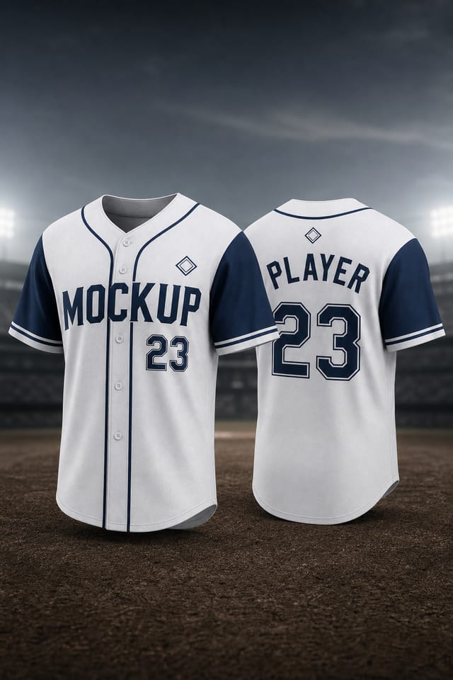 Baseball Jersey Mockup — photo-realistic style product mockup