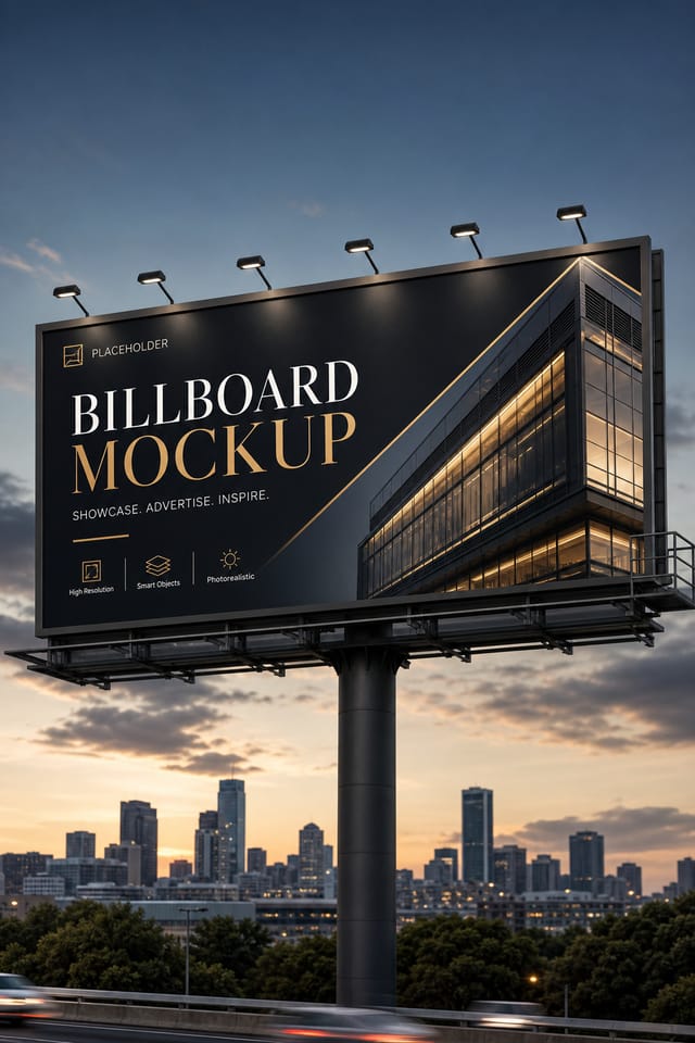 Billboard Mockup — elegant style product mockup
