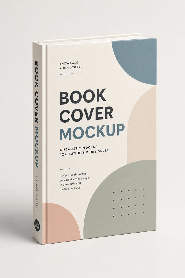 Book Cover Mockup — modern style product mockup