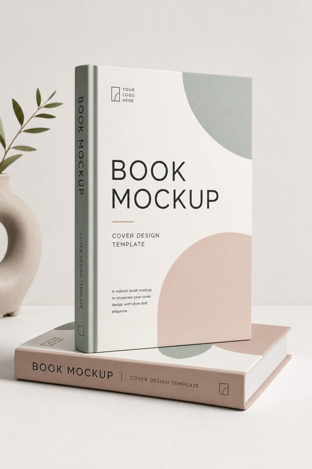 Book Mockup — modern style product mockup