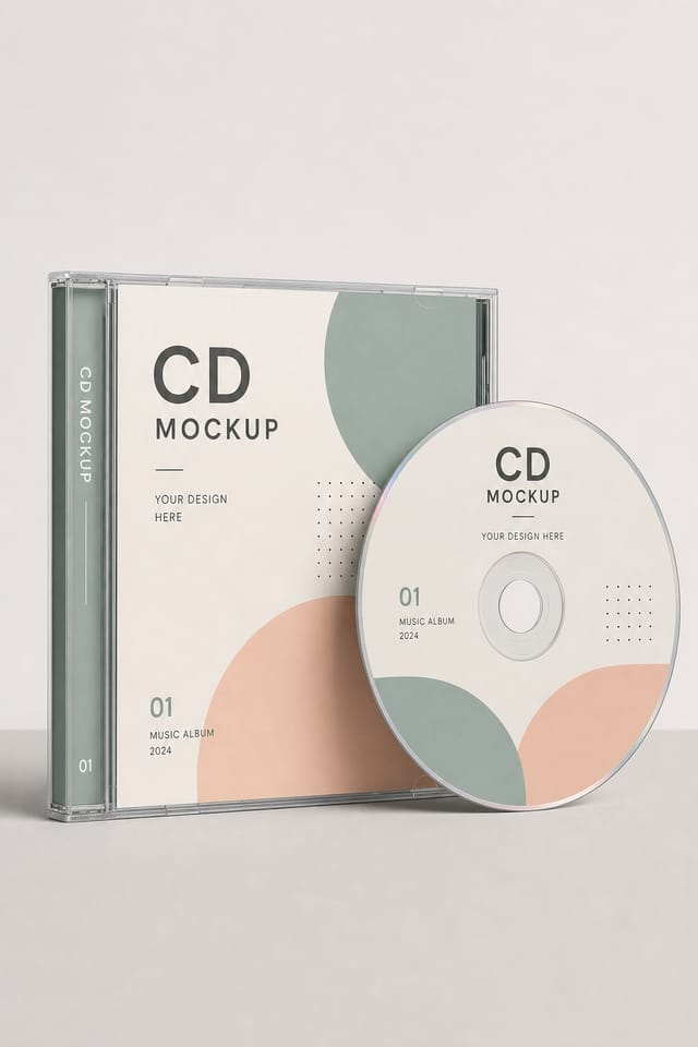 CD Mockup — modern style product mockup