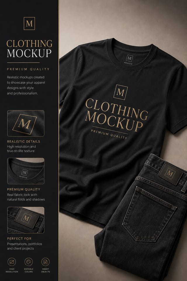 Clothing Mockup — elegant style product mockup
