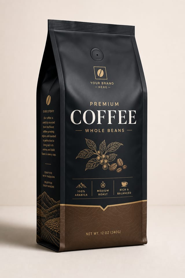 Coffee Bag Mockup — elegant style product mockup