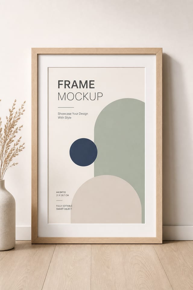 Frame Mockup — modern style product mockup