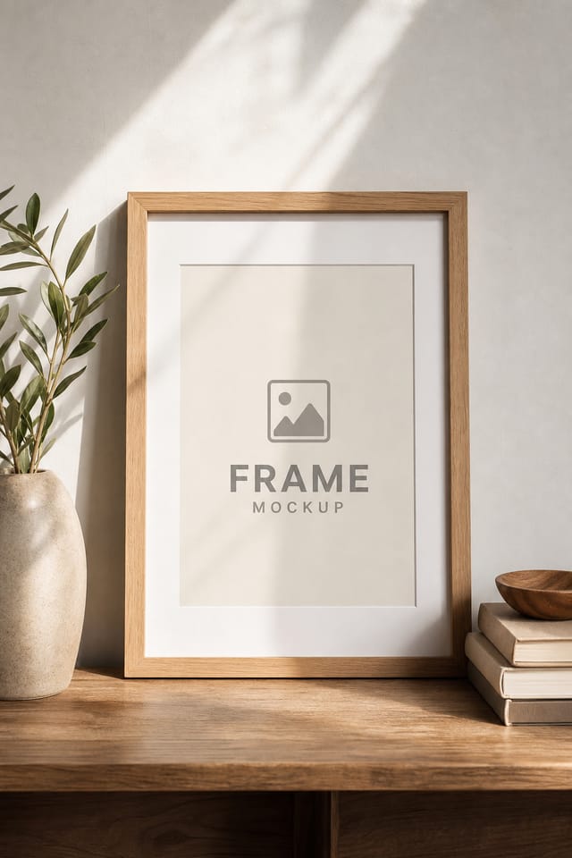 Frame Mockup — photo-realistic style product mockup