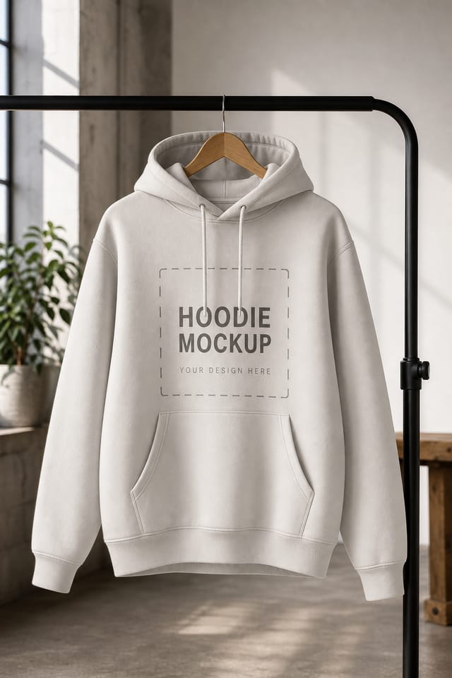 Hoodie Mockup — photo-realistic style product mockup