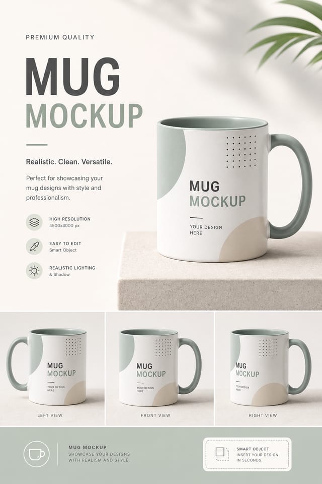 Mug Mockup — modern style product mockup