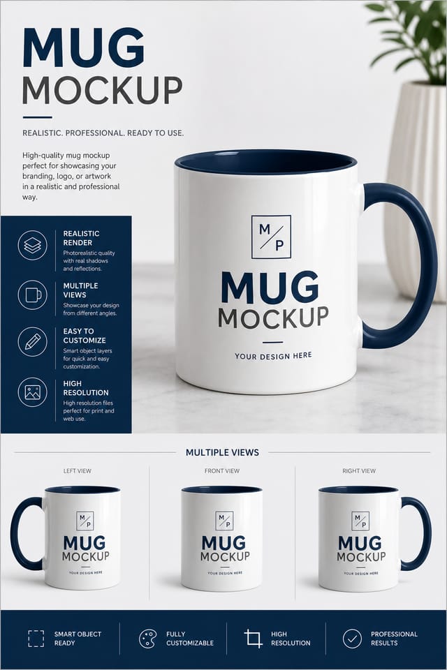 Mug Mockup — corporate style product mockup