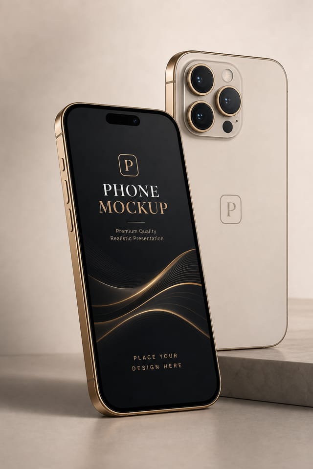 Phone Mockup — elegant style product mockup