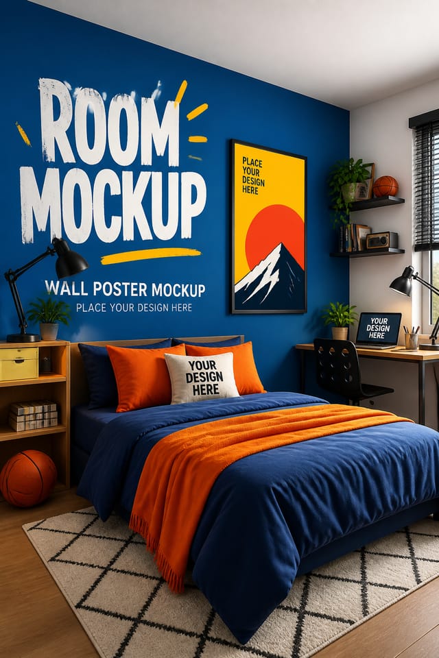 Room Mockup — vibrant style product mockup