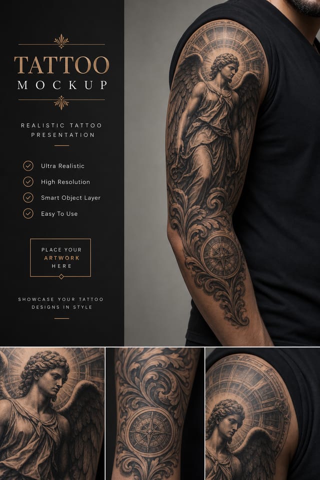 Tattoo Mockup — elegant style product mockup