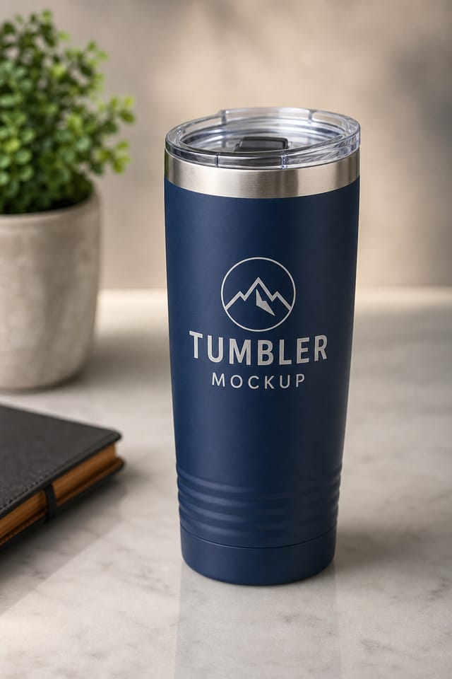 Tumbler Mockup — photo-realistic style product mockup