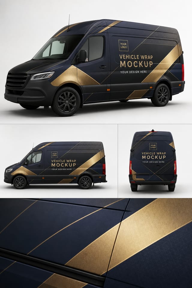 Vehicle Wrap Mockup — elegant style product mockup