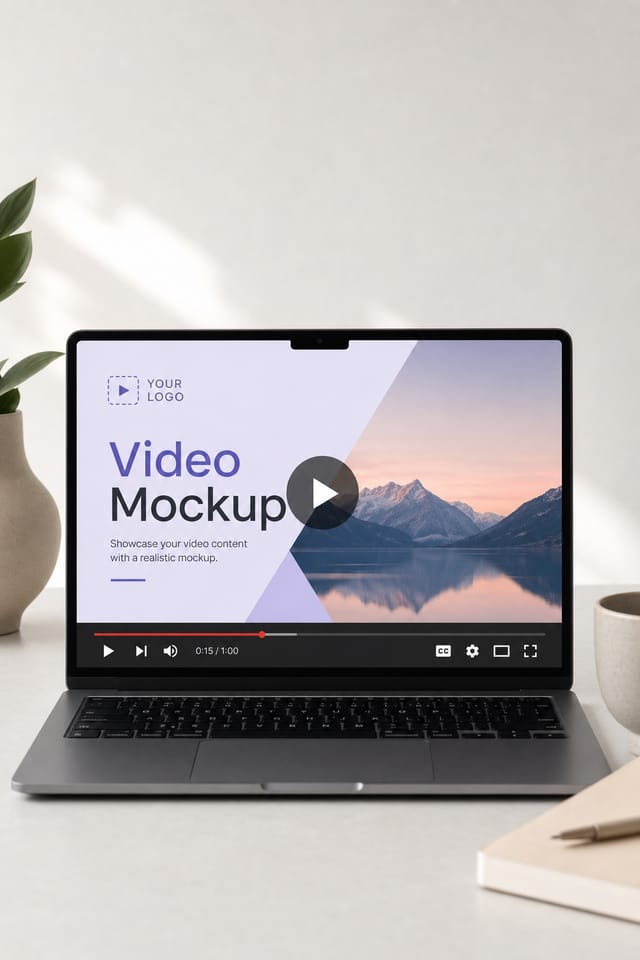 Video Mockup — modern style product mockup