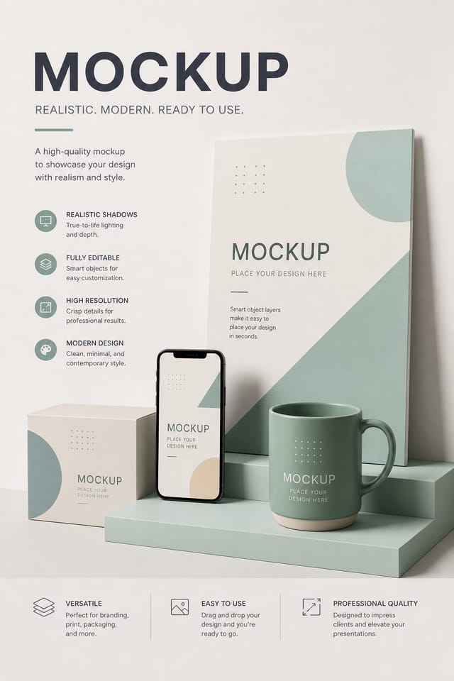 Mockup — modern style product mockup
