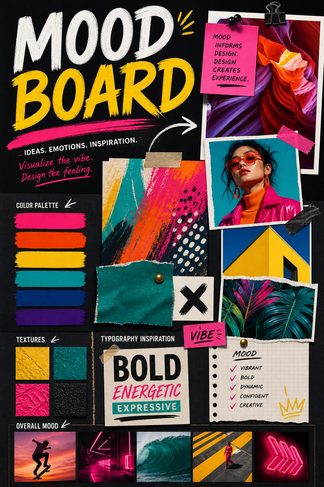 Moodboard — vibrant style moodboard