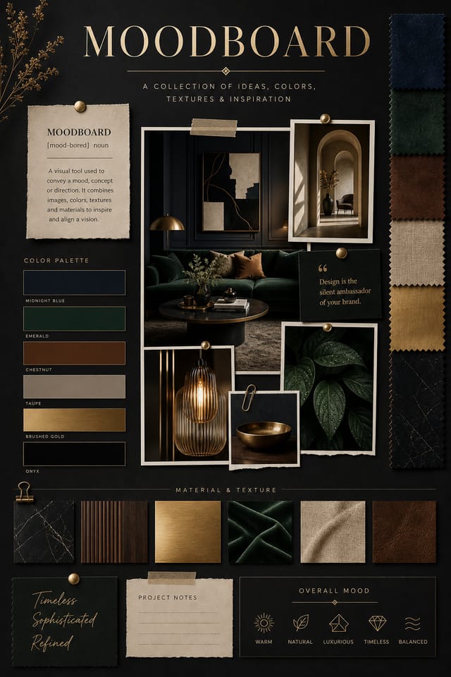 Moodboard — elegant style moodboard