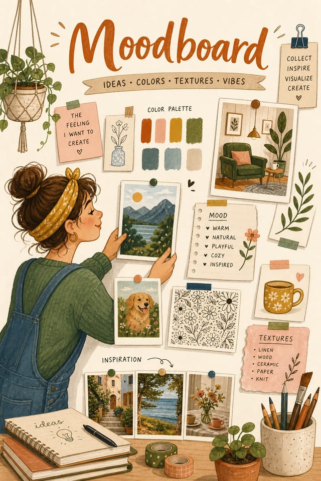 Moodboard — illustration style moodboard
