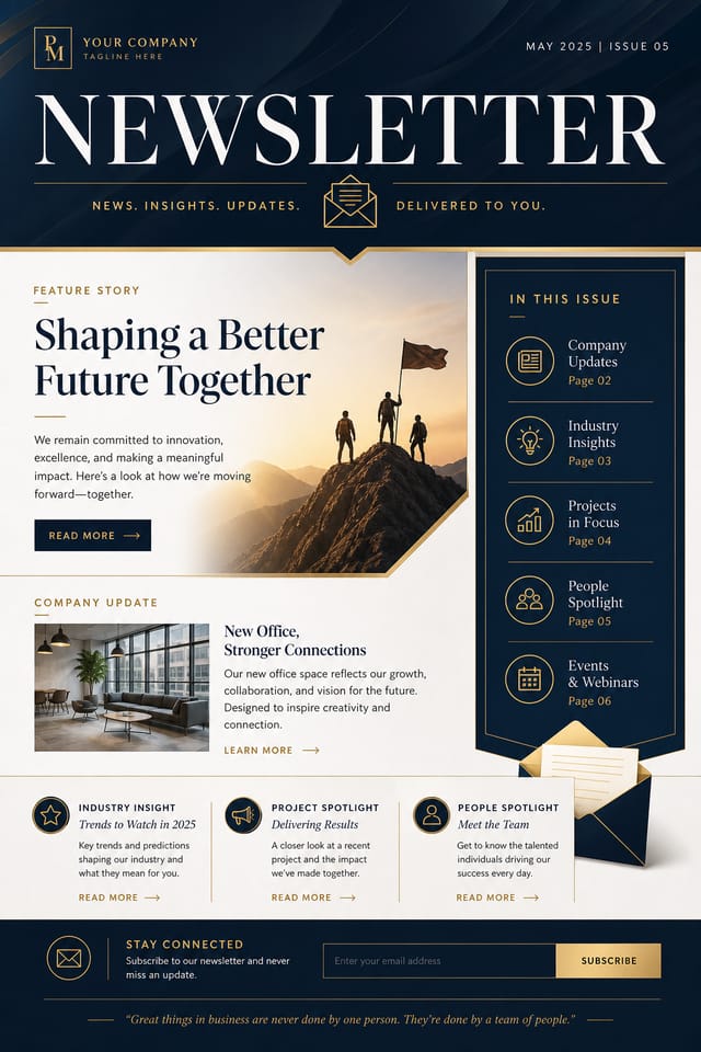 Newsletter — elegant style newsletter