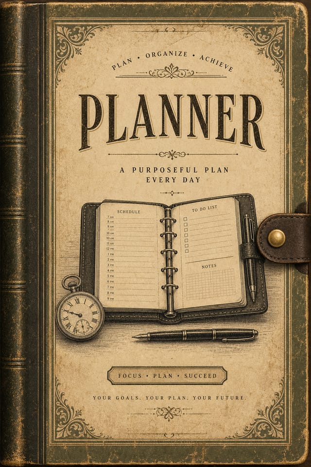 Planner — vintage style planner