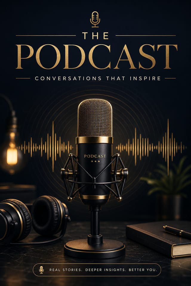 Podcast Cover — elegant style podcast cover