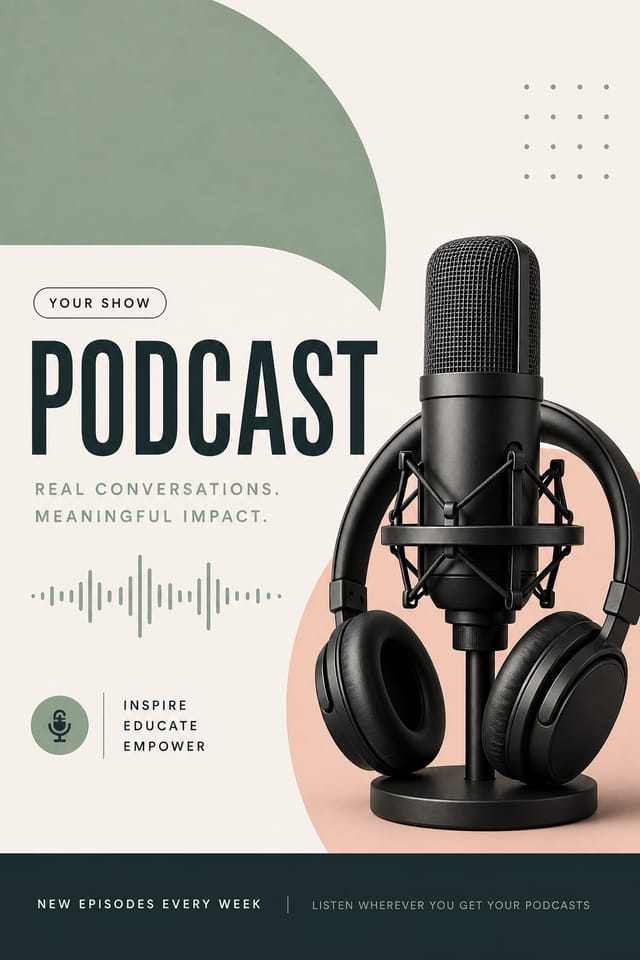 Podcast Cover — modern style podcast cover